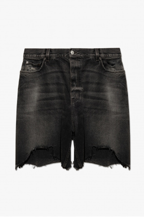 関税込 Balenciaga Short trousers 関税込【BALENCIAGA】デニムショートパンツ Black